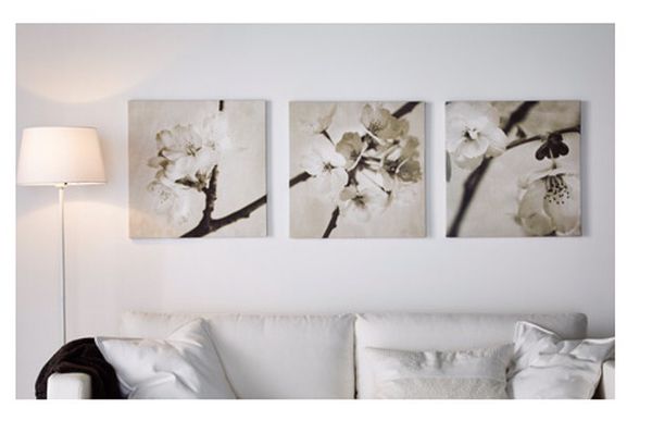 IKEA cherry blossoms canvas pictures for Sale in Kent, WA - OfferUp