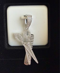 Scissors & Comb Pendant/Necklace