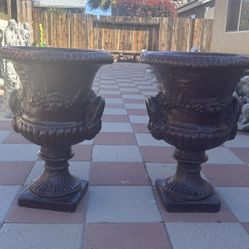 New Flower Pots Made Out Of Cement Perfect Gift 🎁 
