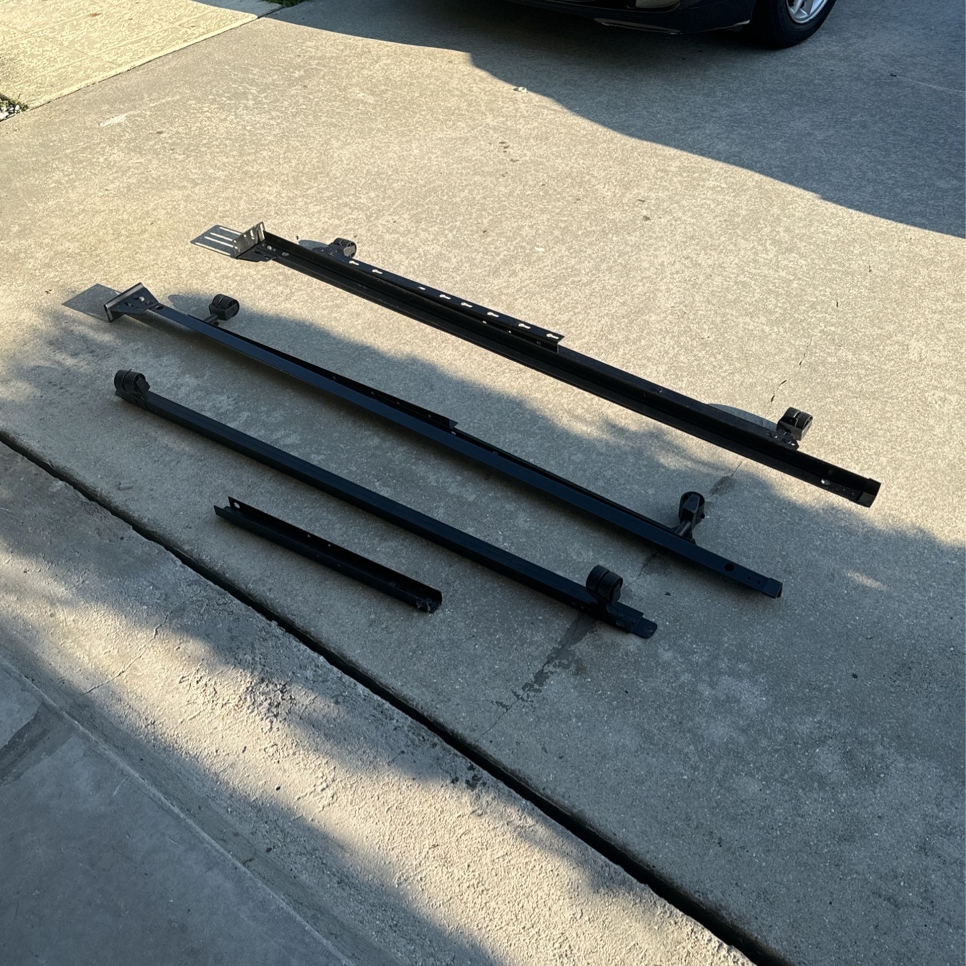 Twin To King Metal Bed Frame On Wheels - Base Frame Only!