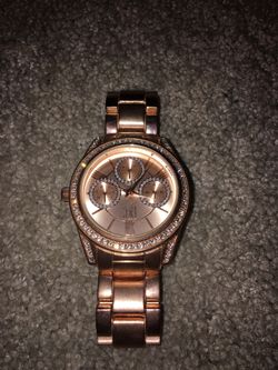 Rose gold plated watch INC
