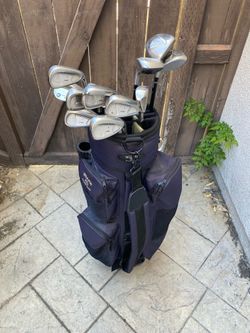Golf bag and clubs TaylorMade RAC $120