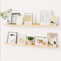 Picture Ledge Shelf, Floating Shelves Set of 2
