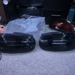 Carbon Miata lights, (drivers side needs repair)