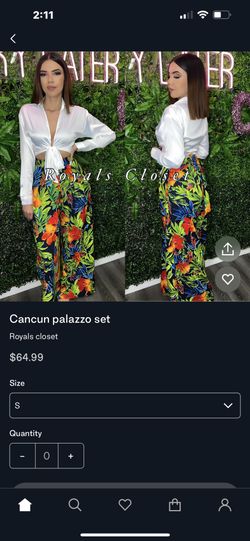Two Piece Palazzo Set 