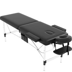 Professional Massage Table Portable 2 Folding Lightweight Facial Pad