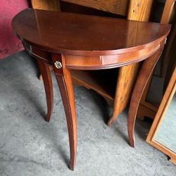 Small Demilune Table and Mirror