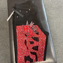 Jeans Black Red AMIRI