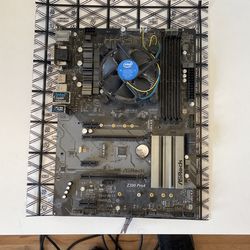 Z390 Pro4 Mother Board With Cpu