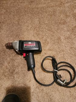 Vintage Sears Craftsman 3/8" Variable Speed Reversible Corded Electric Drill (commonly model series 315).