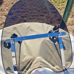 Windscreen For 19″X17″ Harley Suzuki Yamaha Kawasaki Gray