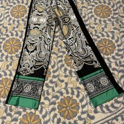 New and never worn size small women’s stretchy flare pants. Multicolored. 