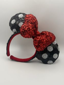 Minnie Mouse Sequin Ears Headband