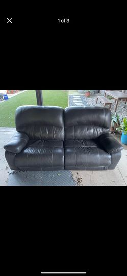 Leather Love Seat