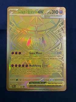 Mega Zygarde ex 124/088 Gold Hyper Rare - Perfect Order - NM Pokemon TCG Card