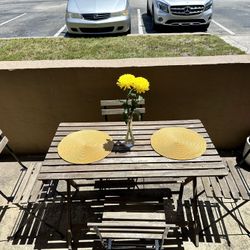 Wooden Table & Chairs 