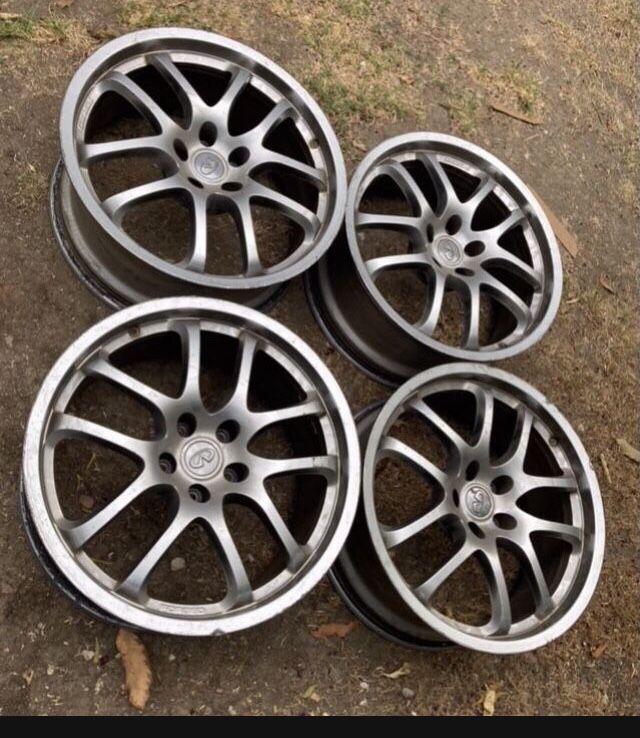 4 — 19x8 19x8.5 5x4.5 5x114.3 Stock Forged RAYS Infiniti G35 G37 Q50 Q60 350z 370z Civic Altima Xb Tc Kia Optima Accord Camry Wheels Rims!