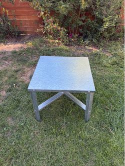 24 in. Square Water Heater Stand in Galvanized Steel, 18 in. Height