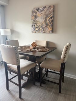 Dining table and chairs