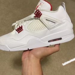 Metallic Red Jordan 4s Size 4