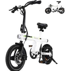 Folding Electric Bike for Adults and Teens - 500W, 280Wh Battery, Range 25 Miles, Max Speed 18MPH, Max Load 264 Lbs