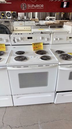 Maytag White Electric Coil Range
