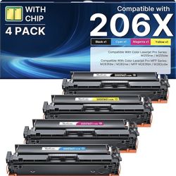 206X Toner Cartridges 4 Pack High Yield