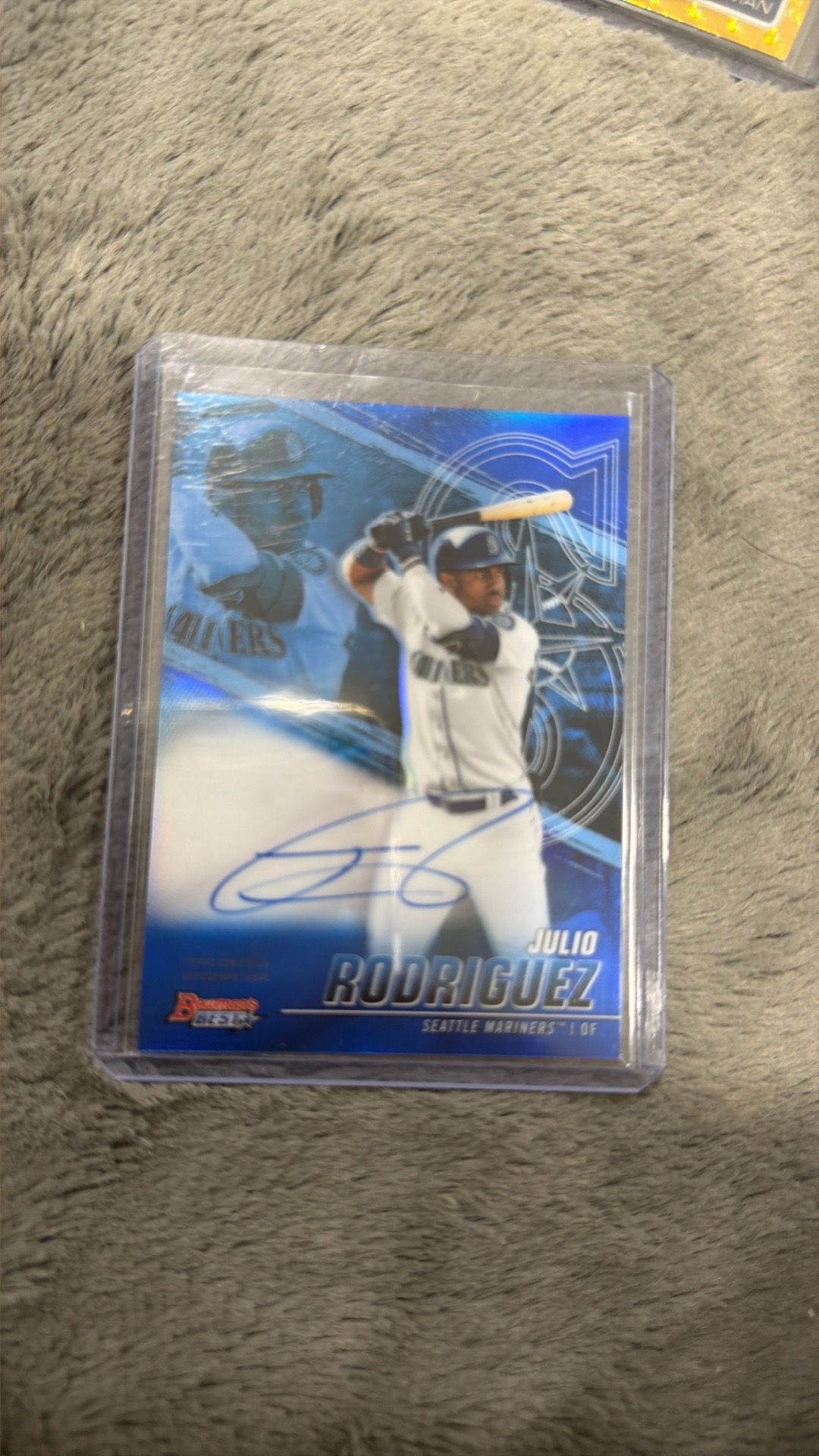 Julio rodriguez bowmans best autograph/150