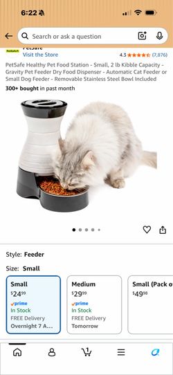 Cat or small dog automatic feeder