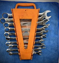 Full Set of Combination Wrenches in Organizer