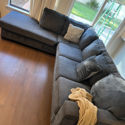 Grey Sectional - 111.3 Width 