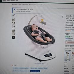 Electric Baby Swing For Infants $200 BRAND NEW 