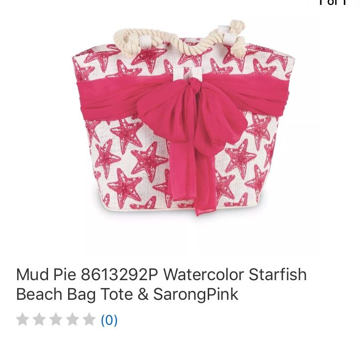 Mud pie beach bag