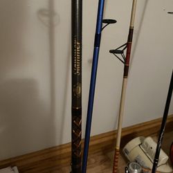 2 Rod W/ Reels Mitchell And Diawa 2 Rods 7ft Penn Slammer And 6’6 H20 Express Ethos  