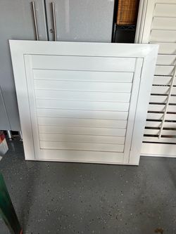 White Plantation Shutter Panel
