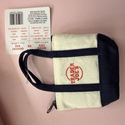 trader joes micro tote bags  $20 blue new with tags