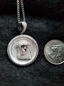 New silver chain and charm
