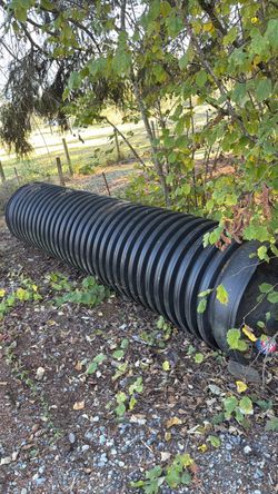 Large Black Corrugated Plastic Culvert Pipe