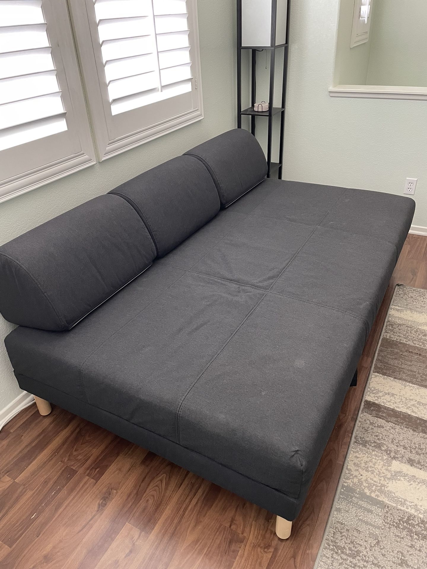Gray Flottebo Sleeper Sofa with Adjustable Backrests