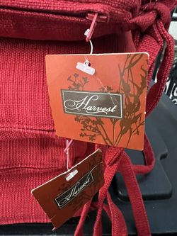 4 New Red  Seat Cushions 