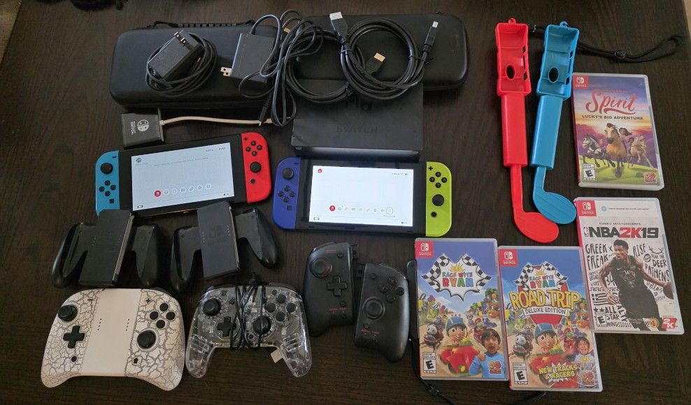 2 Nintendo Switches Bundle