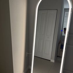 Mirror with led light