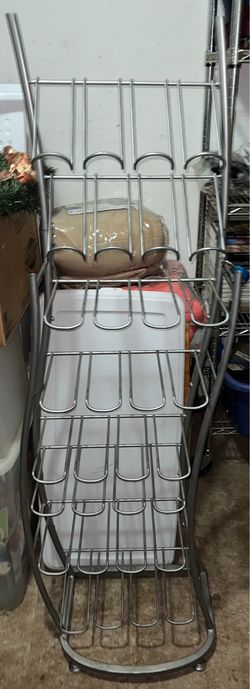 Metal Standing Wine Rack Display