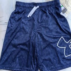 Boys sports shorts, by Under Armour