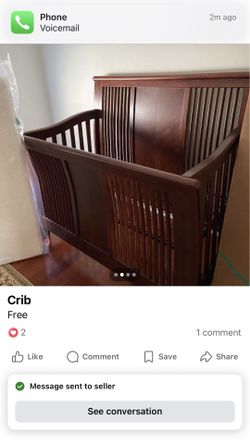 Baby bed converting in day bed