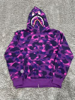 Purple bape zip up