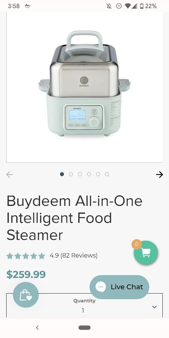 Buydeem All-in-one Intelligent Food Steamer