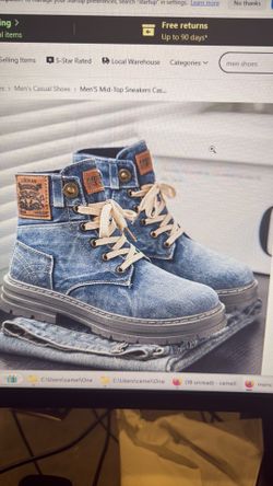 Faux denim shoes durable footwear