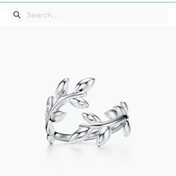 Tiffany Olive Leaf Bypass Ring