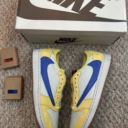 Nike Jordan 1 Og Travis Scott Low “Canary” Size 10w (8.5m) ❤️‍🔥 (Worn 3x) ‼️